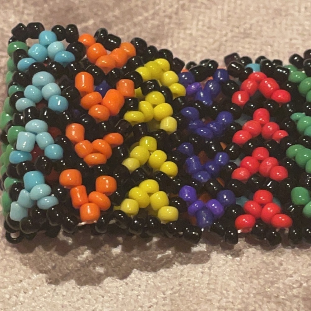 Zig Zag Beaded Bracelet colorful